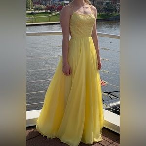 Yellow prom dress